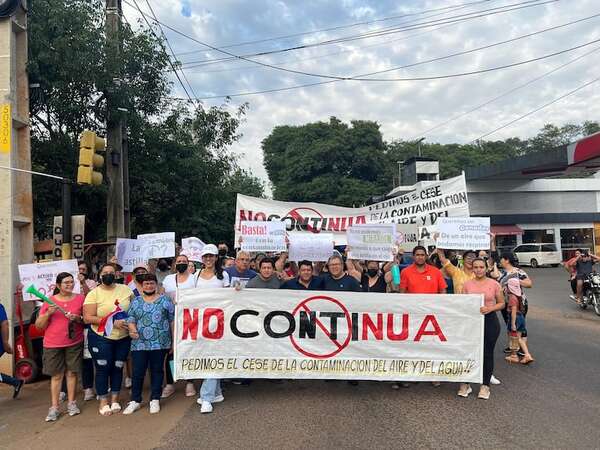 Vecinos protestan contra una fábrica en Capiatá - Nacionales - ABC Color