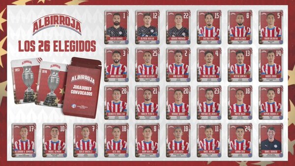 La lista de 26 jugadores de Paraguay para la Copa América