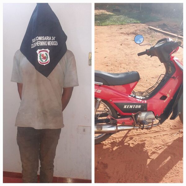 Recuperan Motocicleta Robada y Aprehenden al Sospechoso en Yby Yaú