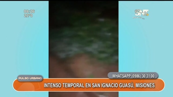 Temporal afectó varias viviendas en San Ignacio Guasú - SNT