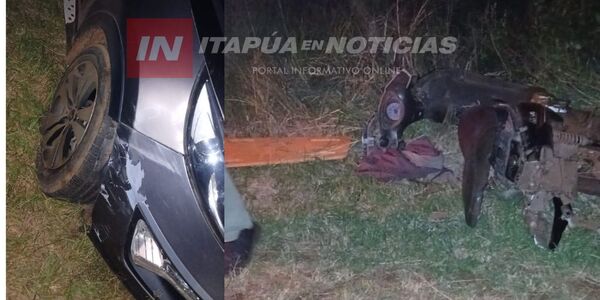 FALLECIÓ MOTOCICLISTA QUE PROTAGONIZÓ GRAVE ACCIDENTE EN EL DISTRITO DE LA PAZ - Itapúa Noticias