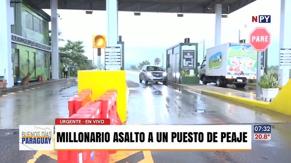 Millonario asalto a un puesto de peaje en la ruta Luque - Samber - Noticias Paraguay