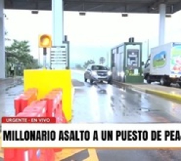 Millonario asalto a un puesto de peaje en la ruta Luque - Samber - Paraguay.com