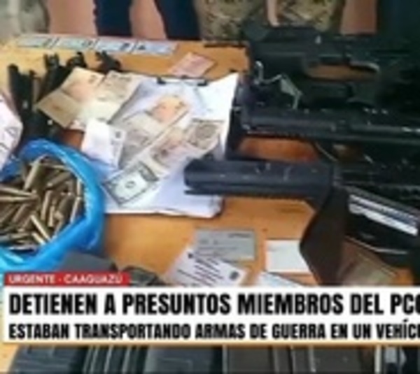 Atrapan a presuntos miembros del PCC en Caaguazú - Paraguay.com