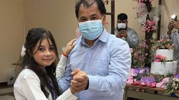 El papá de María Luján tuvo un emotivo regalo de su pequeña