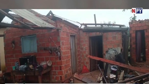 Furioso temporal en Misiones causó cuantiosos daños materiales - Noticias Paraguay