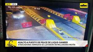 Violentos asaltantes llevan G. 200 millones de peaje Luque - San Bernardino  - ABC Noticias - ABC Color