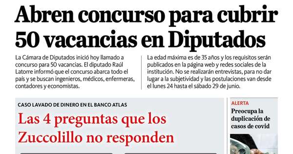 La Nación / LN PM: edición mediodía del 17 de junio