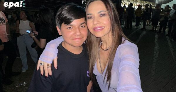 Meli Quiñónez acompañó a su hijo Max en el encuentro con sus ídolos de Cuarteto de Nos