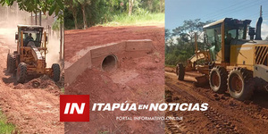 MUNICIPALIDAD DE GENERAL ARTIGAS INTENSIFICA TRABAJOS EN ARTERIAS VIALES - Itapúa Noticias