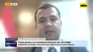Video: Trasladan a 24 guardiacárceles de Tacumbú - ABC Noticias - ABC Color