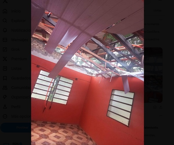 Tormenta con vientos de 100 km/h causa destrozos en varias localidades del país