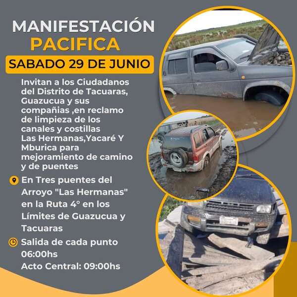 Cansados de las promesas de autoridades, pobladores anuncian una gran movilización - Nacionales - ABC Color