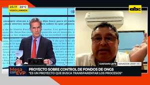 Video: con proyecto de ley, buscan transparentar uso de fondos de las ONG, dice senador  - Mesa de Periodistas - ABC Color