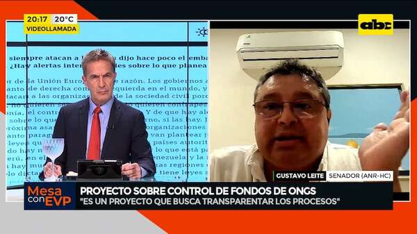 Video: con proyecto de ley, buscan transparentar uso de fondos de las ONG, dice senador - Mesa de Periodistas - ABC Color