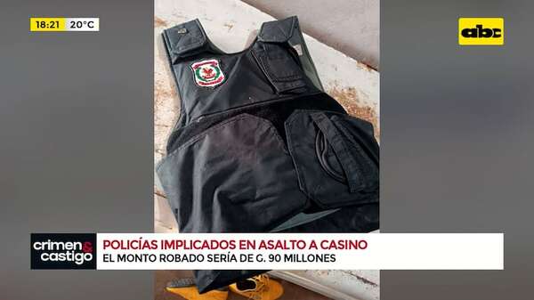 Video: policías implicados en el millonario asalto a un casino de Villa Morra - Crimen y castigo - ABC Color