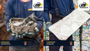Estruendo ambiental: Metalpar recicla metales no ferrosos y solo en 2023 exportó 2.500 toneladas