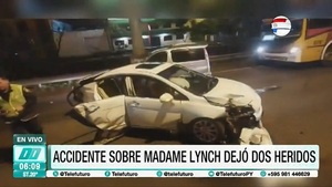 Aparatoso accidente sobre Madame Lynch - Noticias Paraguay