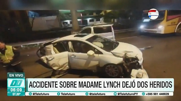 Aparatoso accidente sobre Madame Lynch - Noticias Paraguay