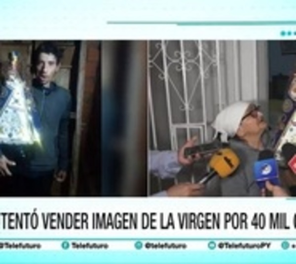 Robó una imagen de la Virgen de Caacupé y lo detuvieron - Paraguay.com