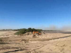 Trabajos en el río Pilcomayo apuntan a la próxima riada