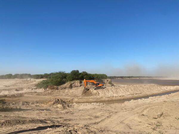 Trabajos en el río Pilcomayo apuntan a la próxima riada