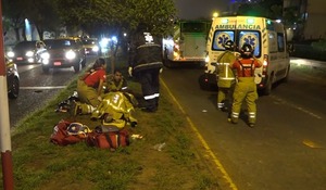 Accidente de tránsito sobre Madame Lynch deja dos heridos - Unicanal