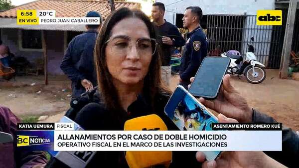 Allanamiento por doble homicidio en Bella Vista Norte - ABC Noticias - ABC Color