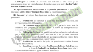 Caso Hugo Javier: Comparece tras más de un año prófugo y obtiene medidas alternativas