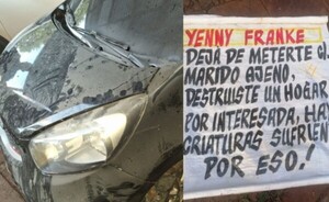 Mujer habría incendiado el vehículo de su "rival"