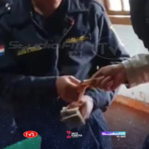 POLICÍAS SON SUMARIADOS POR RECIBIR PRESUNTA COIMA EN CANINDEYÚ - TVS