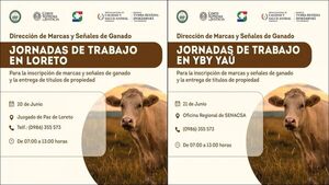 Marcas y Señales de Ganado realizará jornadas de trabajo en Concepción