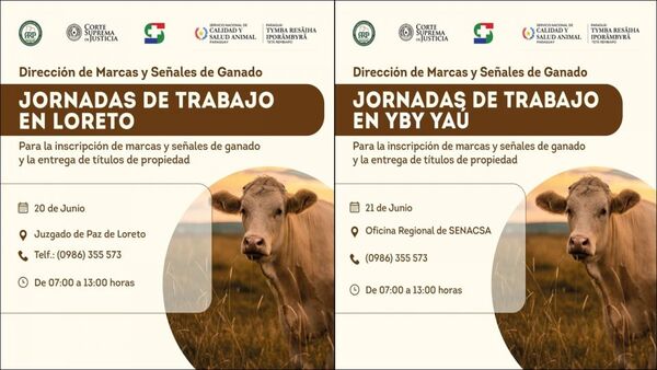 Marcas y Señales de Ganado realizará jornadas de trabajo en Concepción