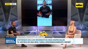 Vistiendo en los momentos más especiales: “Cabure” lleva sus diseños a las pasarelas del mundo  - Gente & Negocios - ABC Color