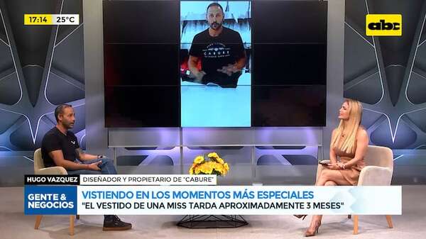 Vistiendo en los momentos más especiales: “Cabure” lleva sus diseños a las pasarelas del mundo - Gente & Negocios - ABC Color