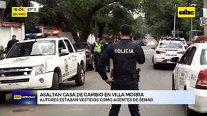 Video: simularon ser agentes de Senad para asaltar una casa de cambios en Villa Morra - ABC Noticias - ABC Color