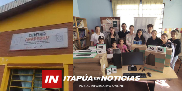 OFICINA DE LA PRIMERA DAMA ENTREGÓ EQUIPOS INFORMÁTICOS EN EL CENTRO EDUCATIVO ARAPYAHÚ - Itapúa Noticias
