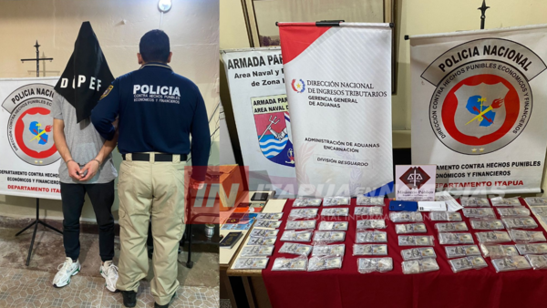ARGENTINO FUE DETENIDO EN ENCARNACIÓN CON CASI 400.000 DÓLARES FALSOS  - Itapúa Noticias