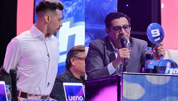 Jorge Moliniers y Clari Arias en la jaula del "Baila" - Teleshow