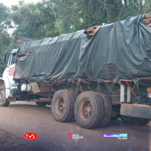 INCAUTAN CAMIÓN CON MADERA ASERRADA EN EL DISTRITO DE ALTO VERA. - TVS