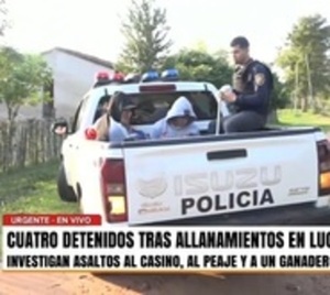 Capturan a cuatro sospechosos vinculados con banda de asaltantes - Paraguay.com
