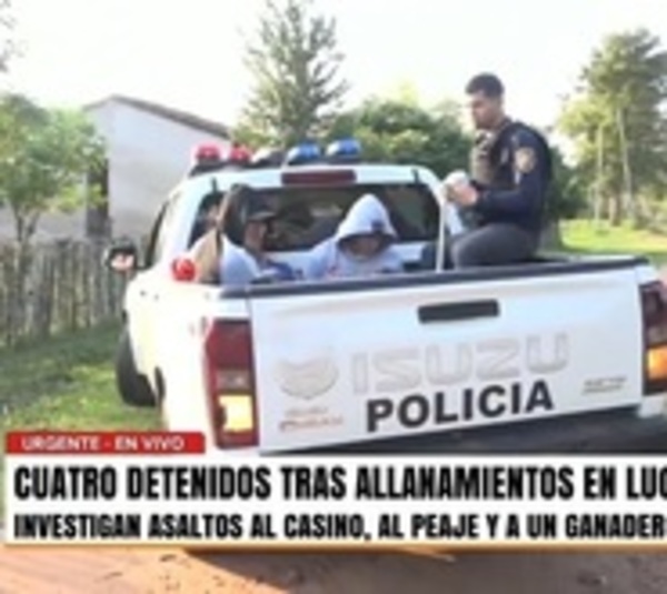 Capturan a cuatro sospechosos vinculados con banda de asaltantes - Paraguay.com
