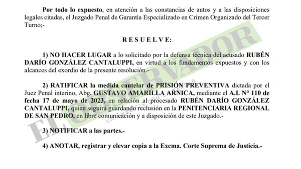 Mantienen prisión preventiva a supuesto cómplice de Miguel Servín a la espera de Audiencia Preliminar