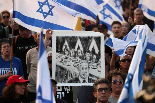 Masivas protestas contra el gobierno del israelí Netanyahu - Mundo - ABC Color