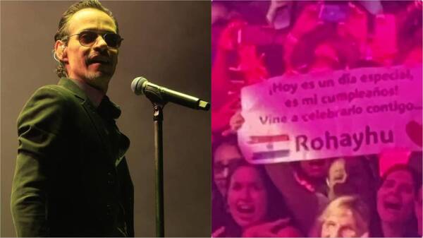 [VIDEO] ¡Marc Anthony le bajó un "rohayhu" en su concierto de España!