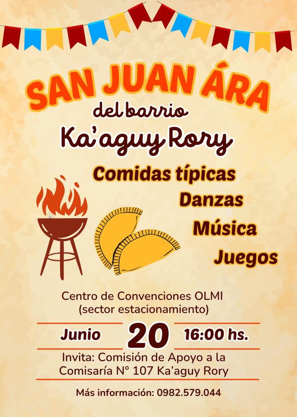 Organizan San Juan Ára a beneficio de la comisaría 107