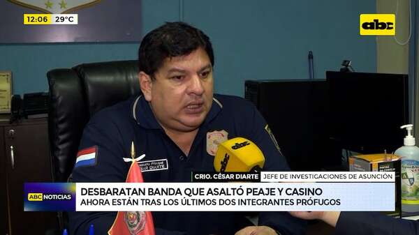 Video: Desbaratan banda que asaltó peaje y casino - ABC Noticias - ABC Color