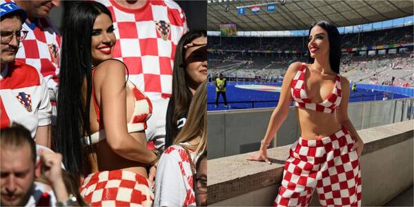 [GALERÍA] ¡Mamau! La Miss Croacia reapareció pechocha en la Eurocopa