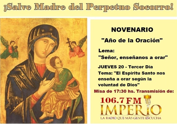 JUEVES 20 DE JUNIO – 3er. Día - Radio Imperio 106.7 FM