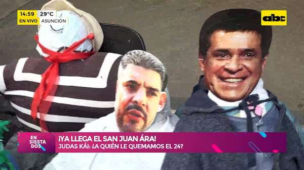 ¡Llega el San Juan Ára!: Judas kái con rostros de cuestionados políticos son los más demandados - Ensiestados - ABC Color